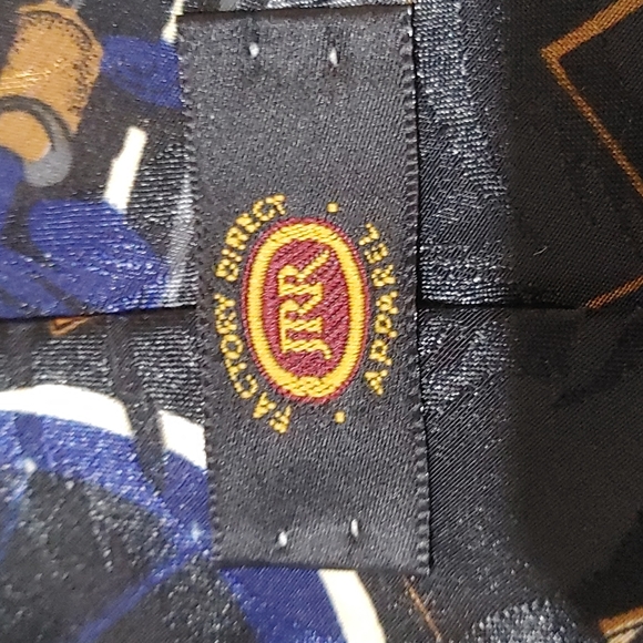 Mens Novelty Train Print Neck Tie - Picture 6 of 7